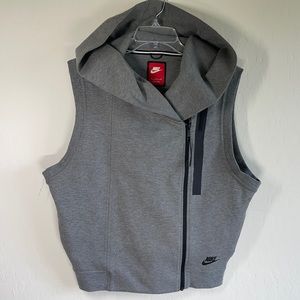 Nike Vest Hoodie Jacket in gray size Medium